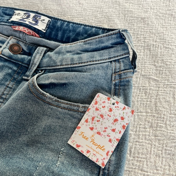 Free People CRVY High Rise Vintage Straight Jeans - Picture 8 of 13